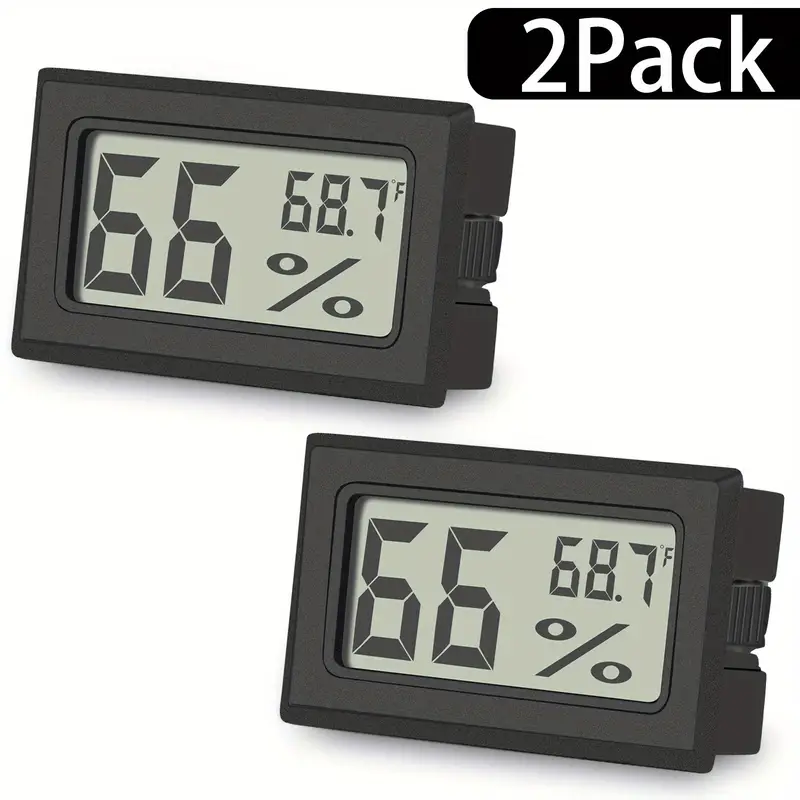 6 Pack Mini Small Digital Electronic Temperature Humidity Meters Gauge  Indoor Thermometer Hygrometer LCD Display Fahrenheit (℉) for Home,Humidors,  Greenhouse, Garden, Cellar3,Jars - Yahoo Shopping