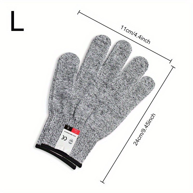 1 Pair Anti Cutting Gloves, Level 5 Cut Resistant, Safe Kitchen