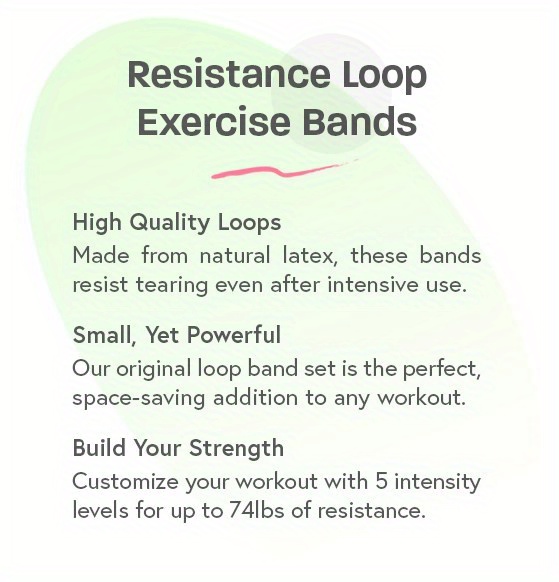 Resistance Loop Exercise Bands Set Elastic Latex Bands Dance - Temu