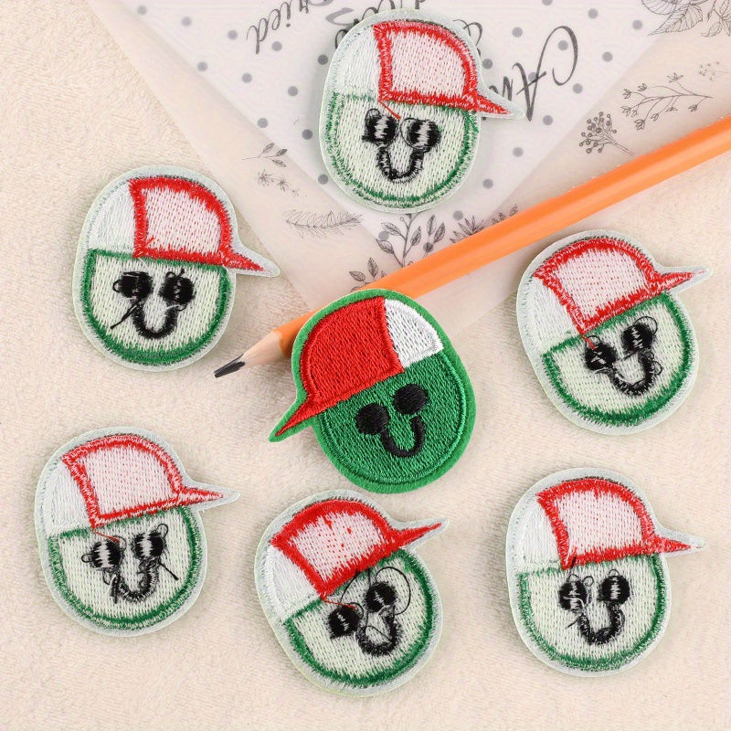 Creative Cartoon Eyes Hand Embroidery Patch For Boys - Temu