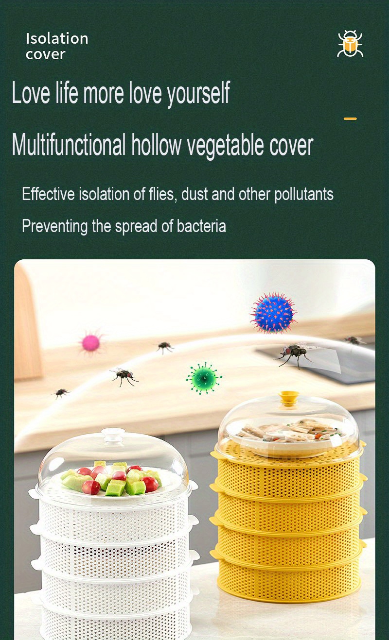 Food Cover Hollow Out Food Cover Kitchen Dustproof Food - Temu