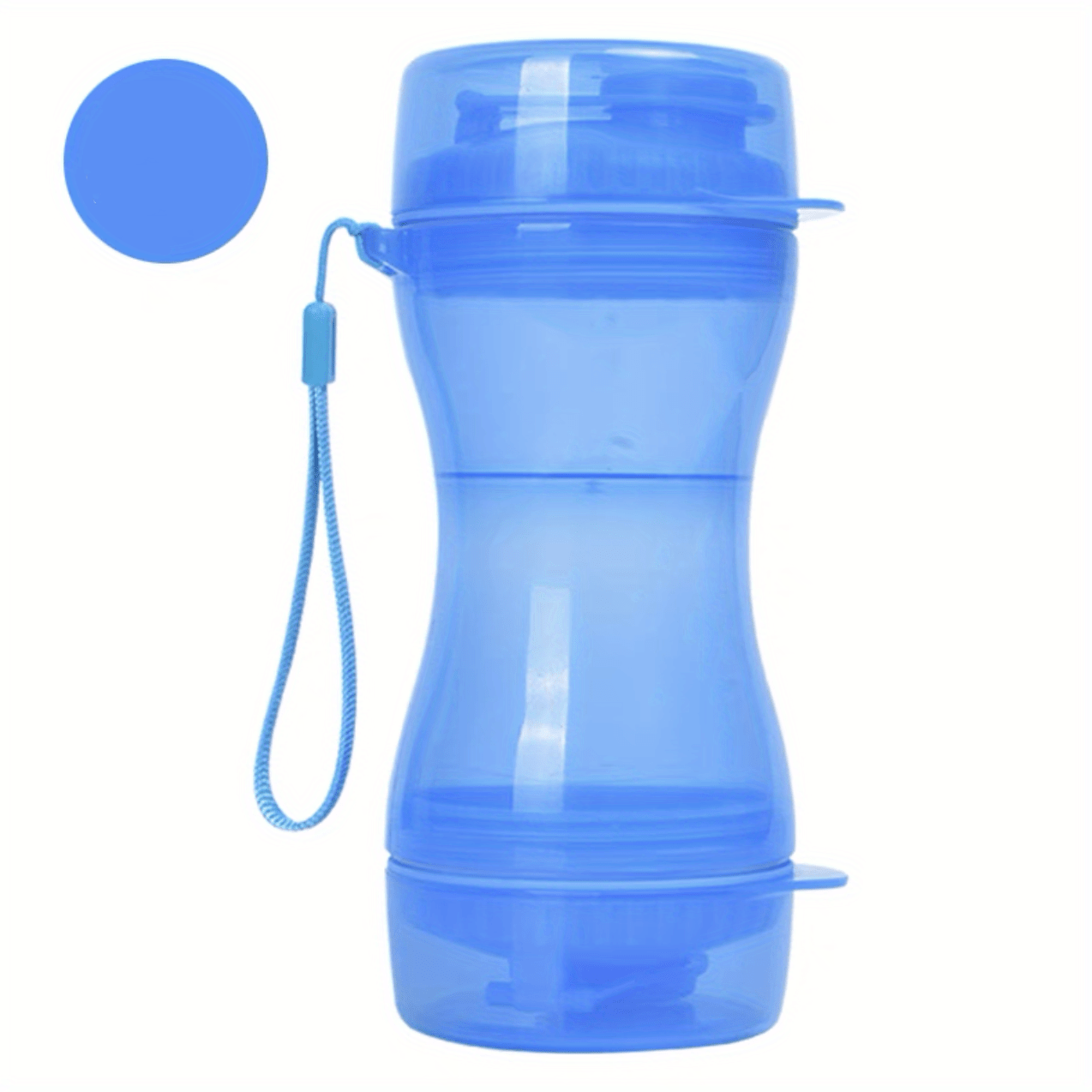 Portable Dog Water Bottle With Food Container Outdoor Water - Temu