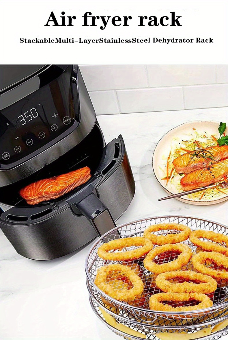 Air Fryer Rack For Ninja Dual Air Fryer Multi-Layer Dehydrator