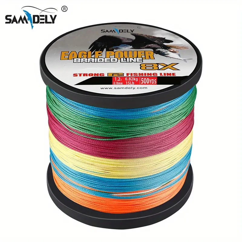 8 strand Braided Fishing Line: Multicolor Strong - Temu