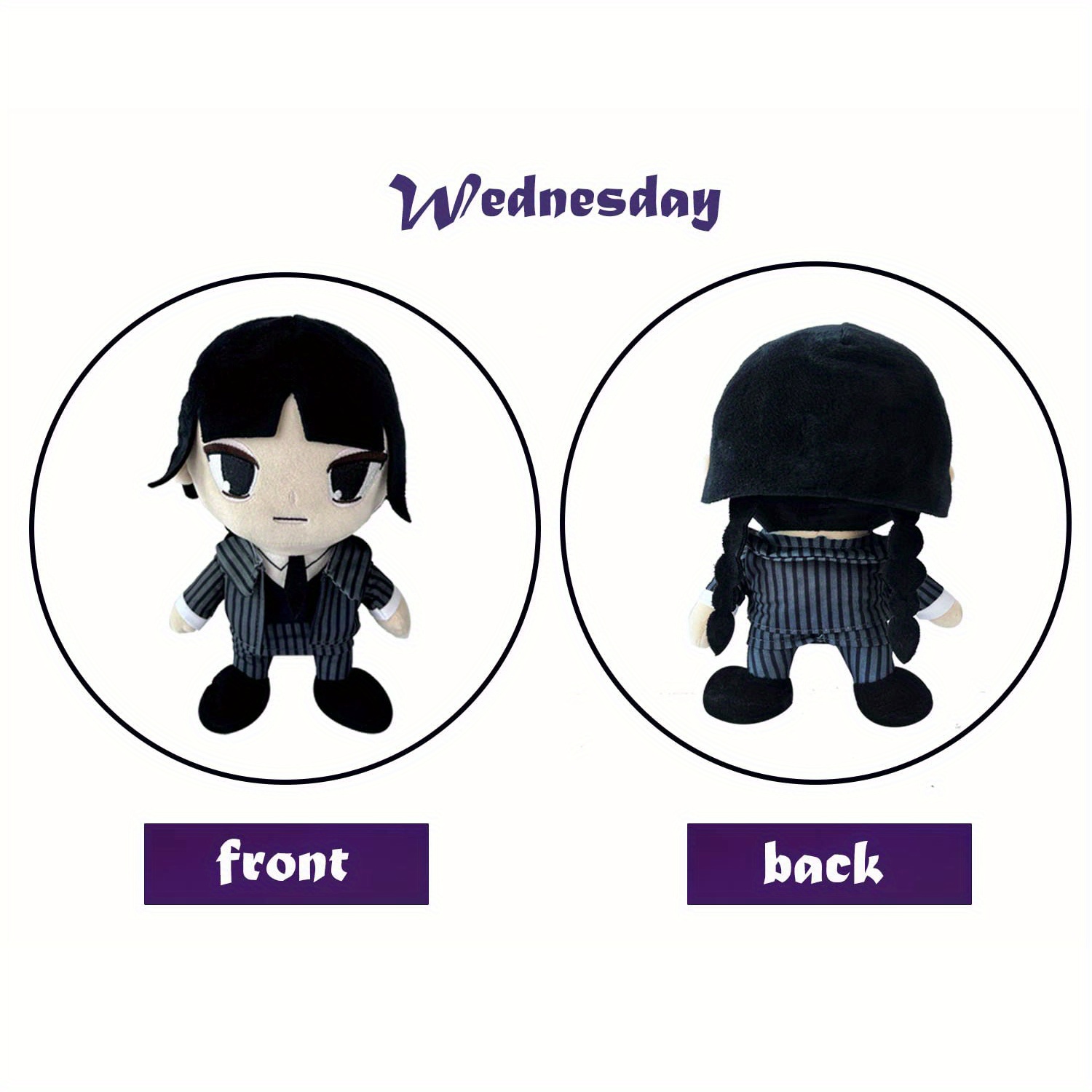 2pcs Mercredi Addams Figure, Personnage de Dessin animé Populaire