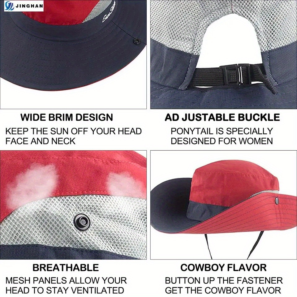 Breathable Bucket Hat Large Brim Uv Protection Perfect - Temu Canada