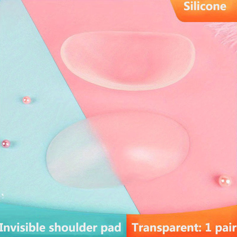 Invisible Silicone Shoulder Pads Soft Non slip Self - Temu