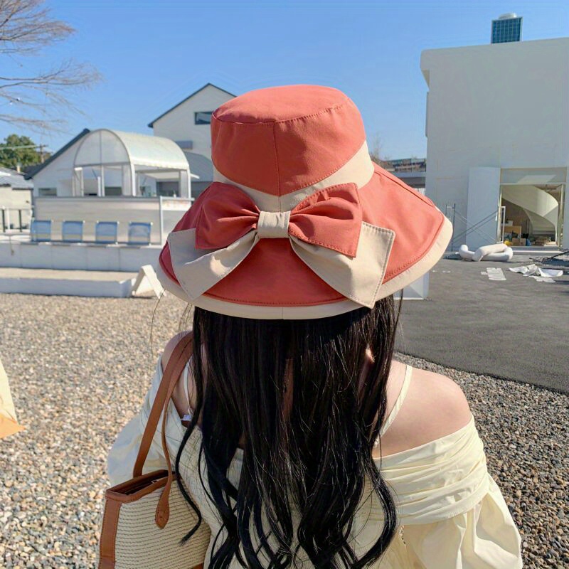 Large Brimmed Bucket Hat For Women Summer Double-Sided Hat Fashion Korea  Sun Hat