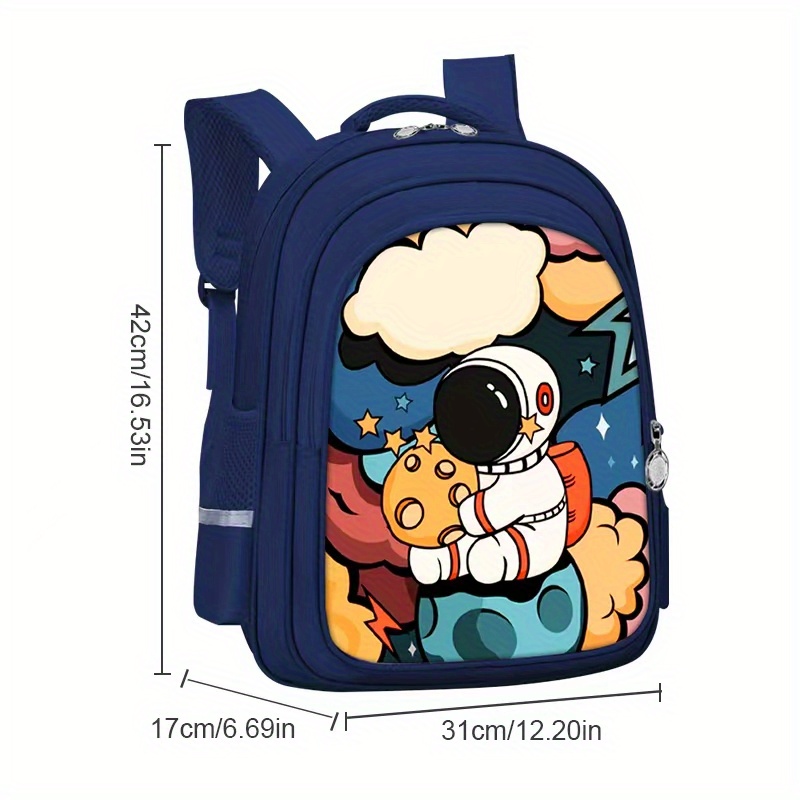 Children's Large Capacity Backpack, Water-resistant Cute Schoolbag