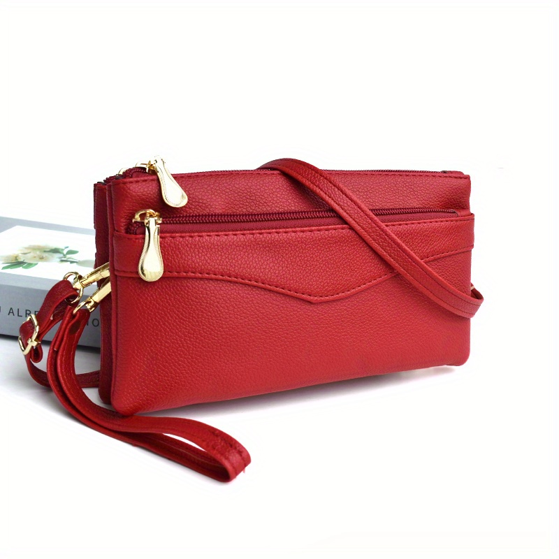 Handbags For Women Solid Color Clutch Purse Leather Messenger Bag Ladys  Fashion Crossbody Bag Women Pink Bag High Quality