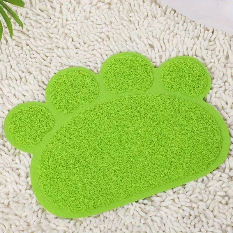 1pc Paw Design Cat Litter Mat For Cat For Home Cleaning