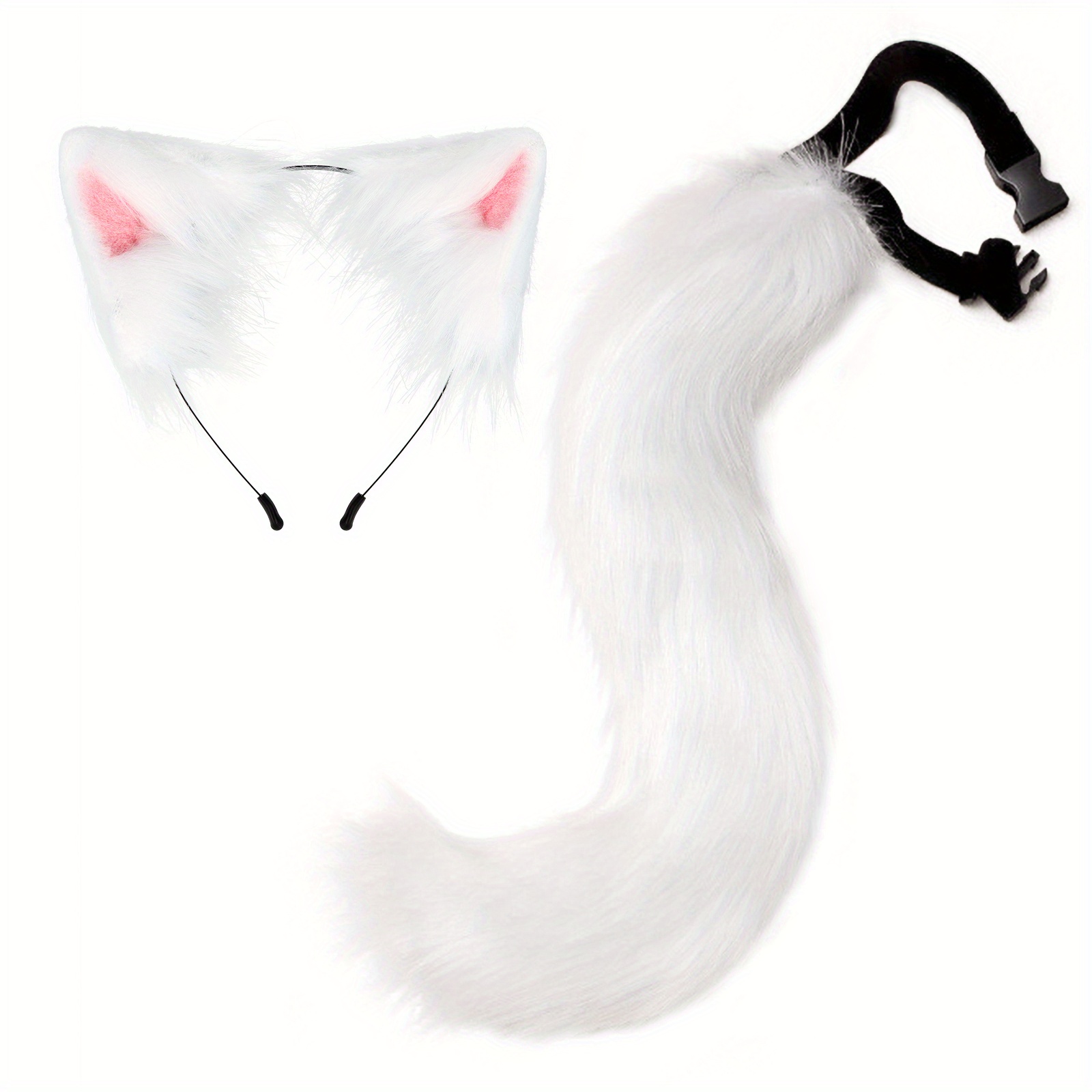 Halloween Party Fox Tail Wolf Tail Plush Animal Ear Headband