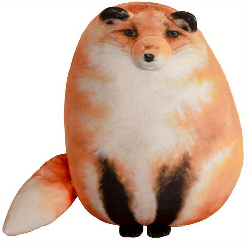 30CM/11.81in Adorable Fox Throw Pillow: Soft Cotton Plush Toy for Maximum  Comfort!