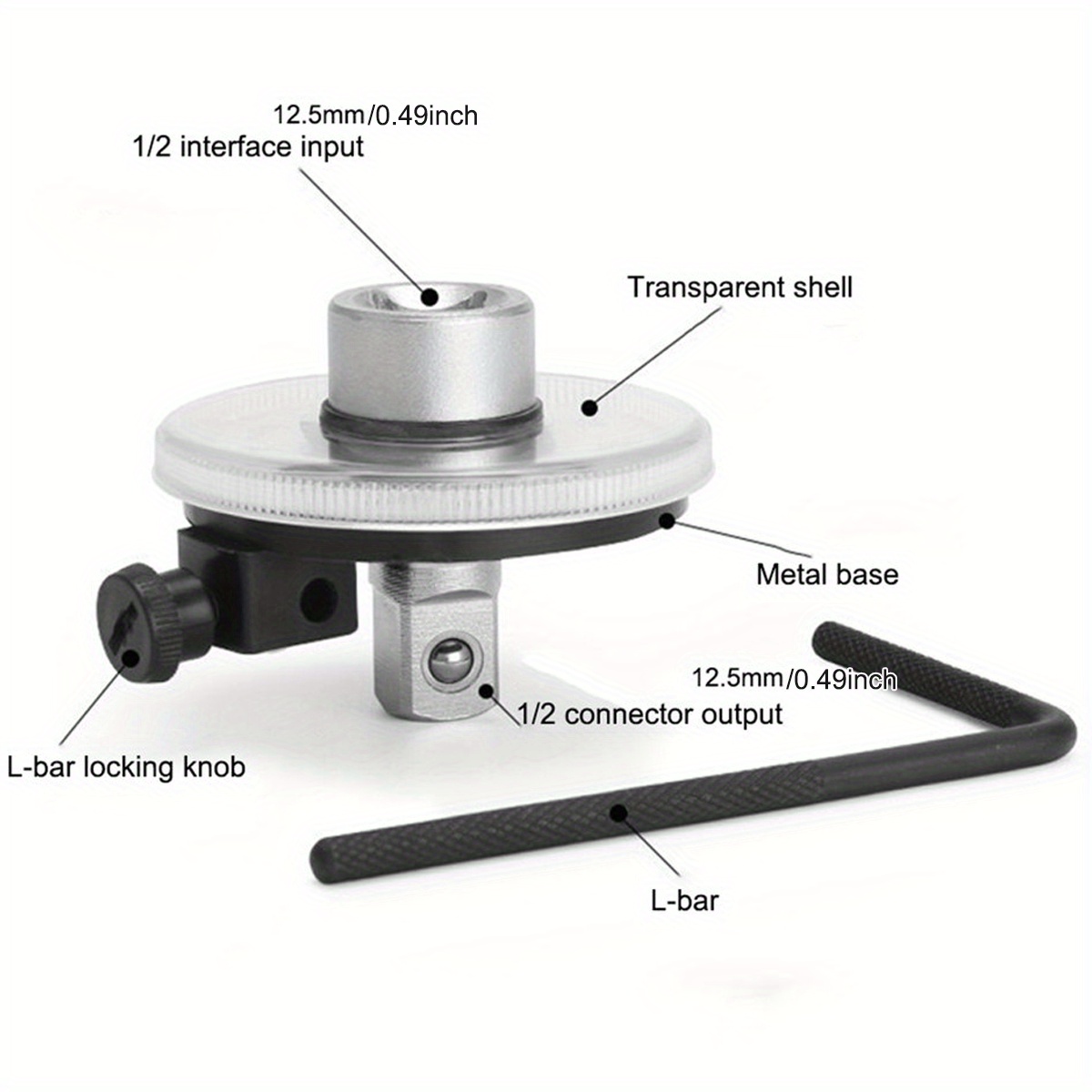 Torque Wrench Angle Gauge Tool 360° Adjustable Drive Torque Temu