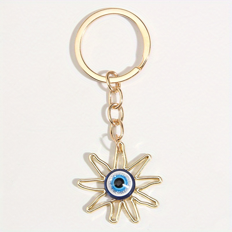 Customizable Demon's Eye Keychain Rhinestone Charm