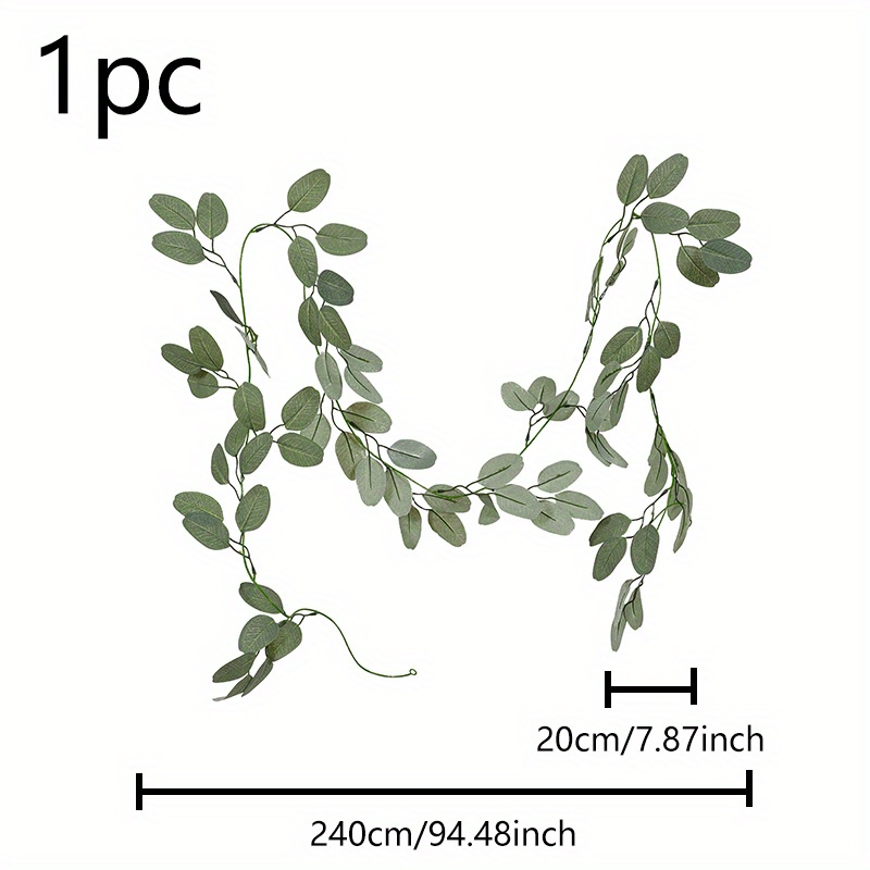 Artificial Ivy Garland Fake Greenery Leaf Hanging Vine Plant, Foliage  Flowers For Wedding Party Outdoor Garden Office Home Kitchen Bedroom Wall  Decor