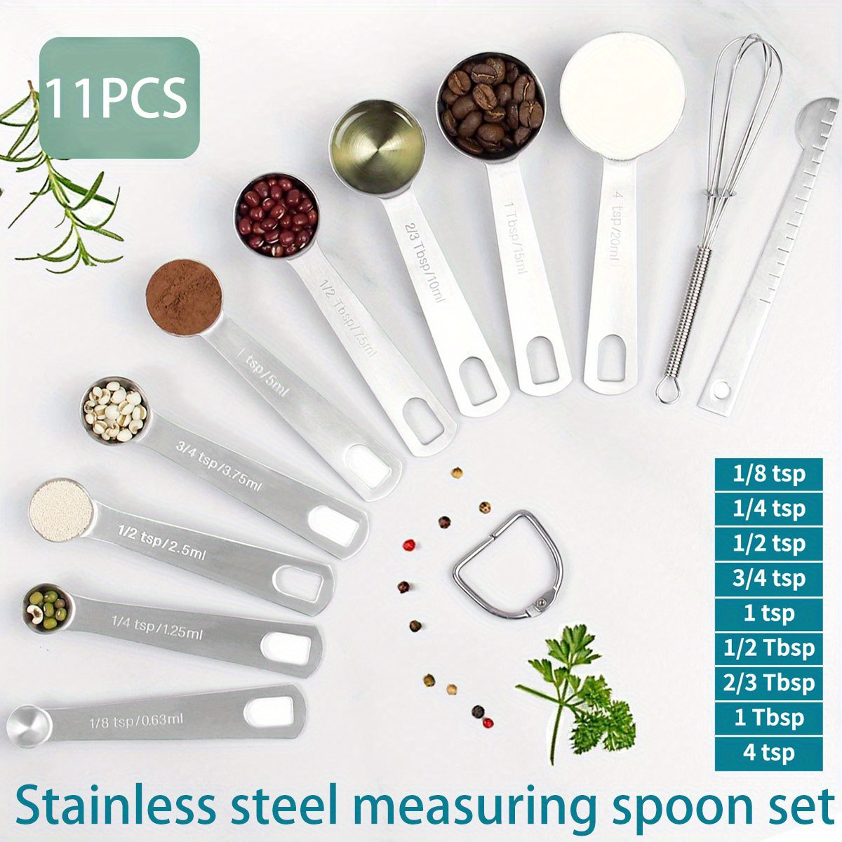 4pcs/set Silicone Measuring Cups And Spoons, Collapsible Measuring Cups  With Marked Spoon