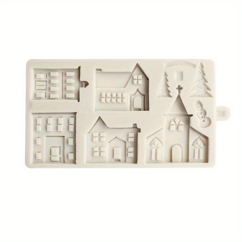 Christmas Gingerbread House Silicone Mold Fondant Cake Chocolate Candy  Silicone Decorating Mold Tools - AliExpress