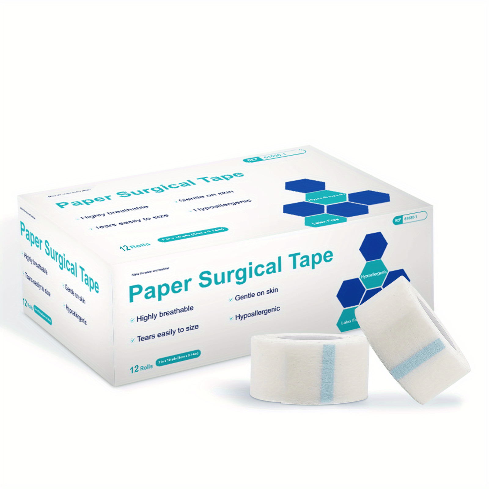 4 Rouleaux De Ruban Médical Transparent, Ruban Chirurgical Hypoallergénique  Adhésif Clair, Ruban De Premiers Soins En PE Pour Plaie, Bandage Pour Peau