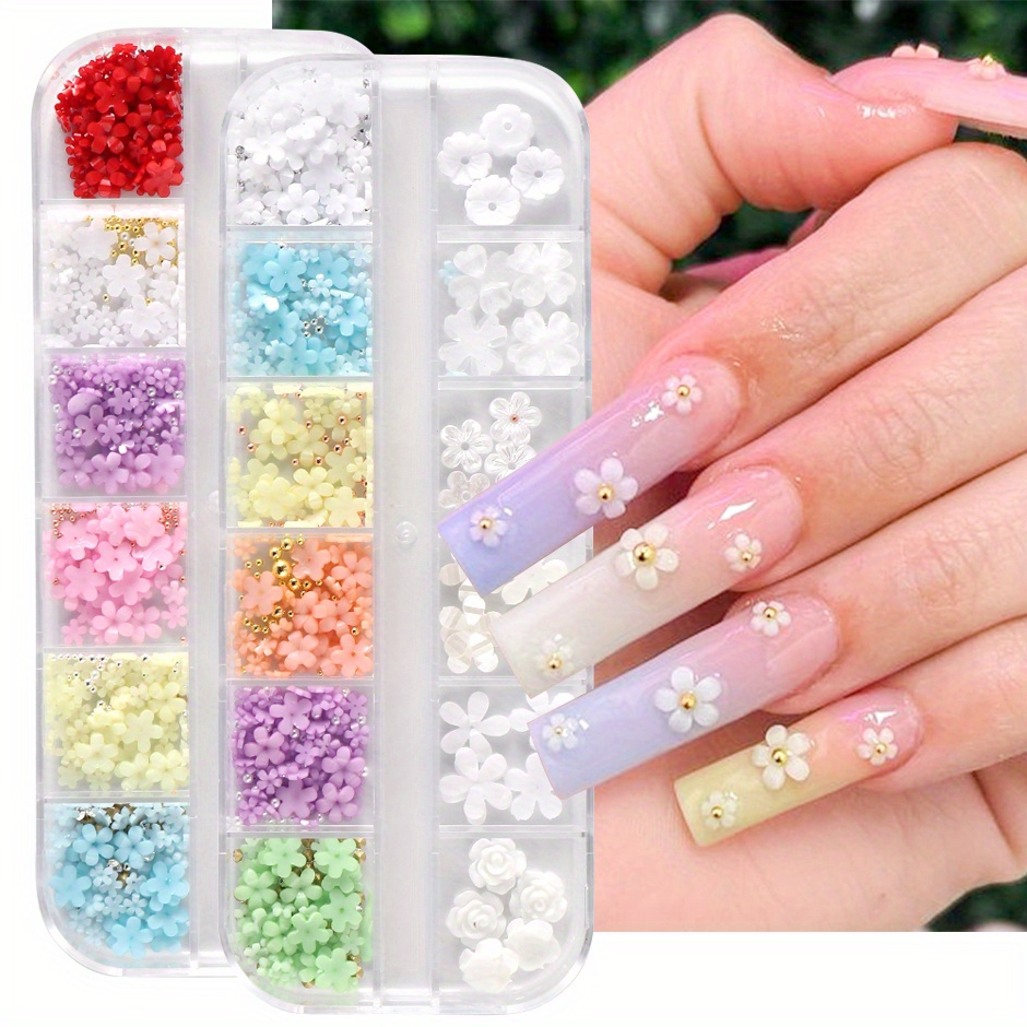 3d Glitter candy charms( 3D Rose Flower Butterfly Nail Charms Acrylic