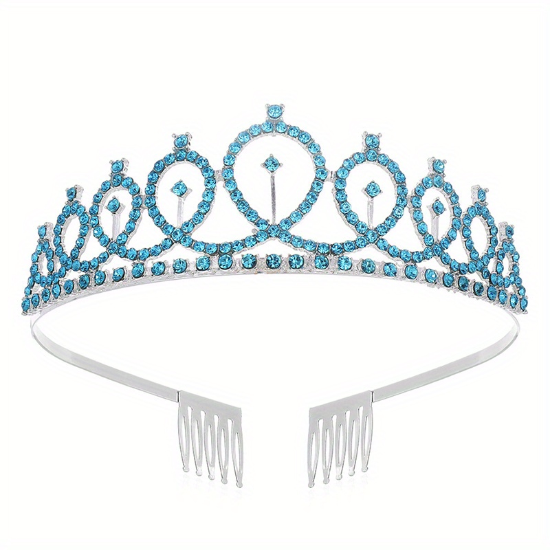 Rhinestone Headband Crown Tiara Hair Accessories for Women