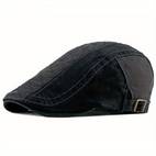 mens cotton newsboy cap flat cap cabbie gatsby hat