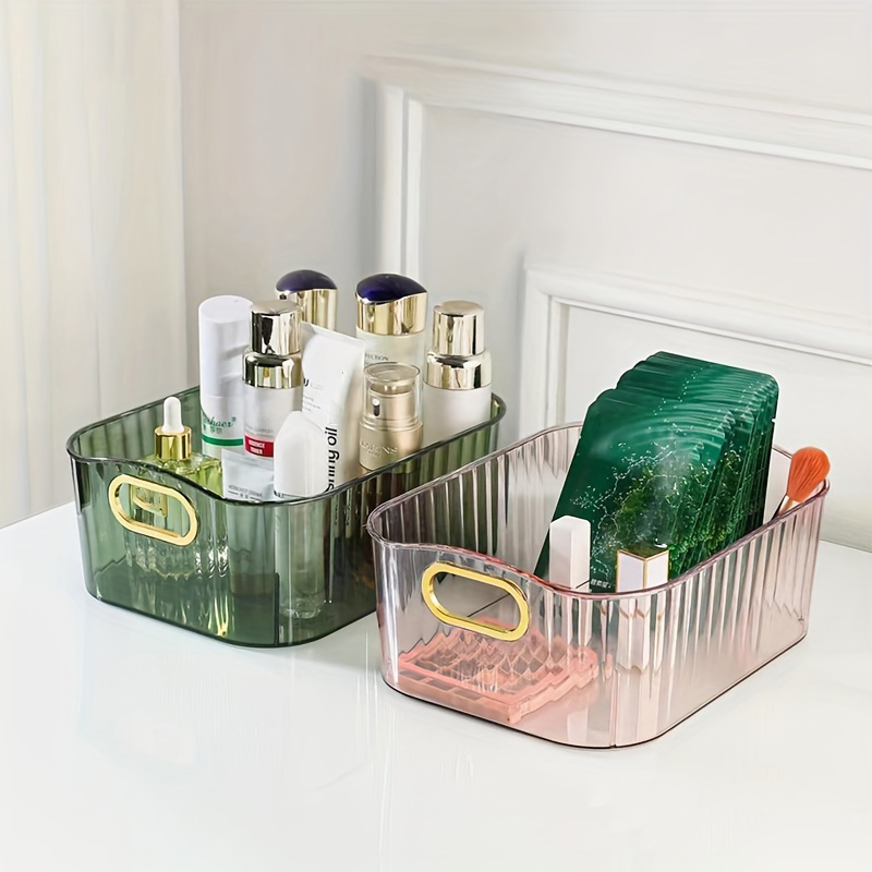 Portable Hollow Storage Box, Thickened Rectangular Plastic Storage Basket  For Cosmetic, Stationary, Toiletry, Medicine And Sundries, Household  Multi-functional Storage Organizer - Temu