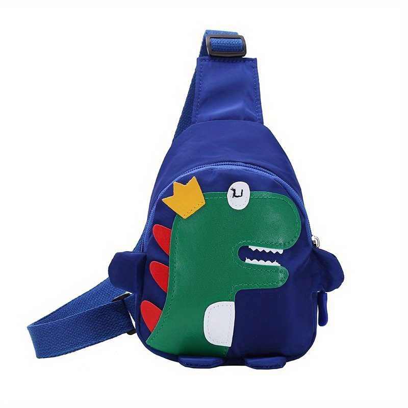 Cartoon Dinosaur Pattern Sling Bag Zipper Portable Crossbody Bag All ...