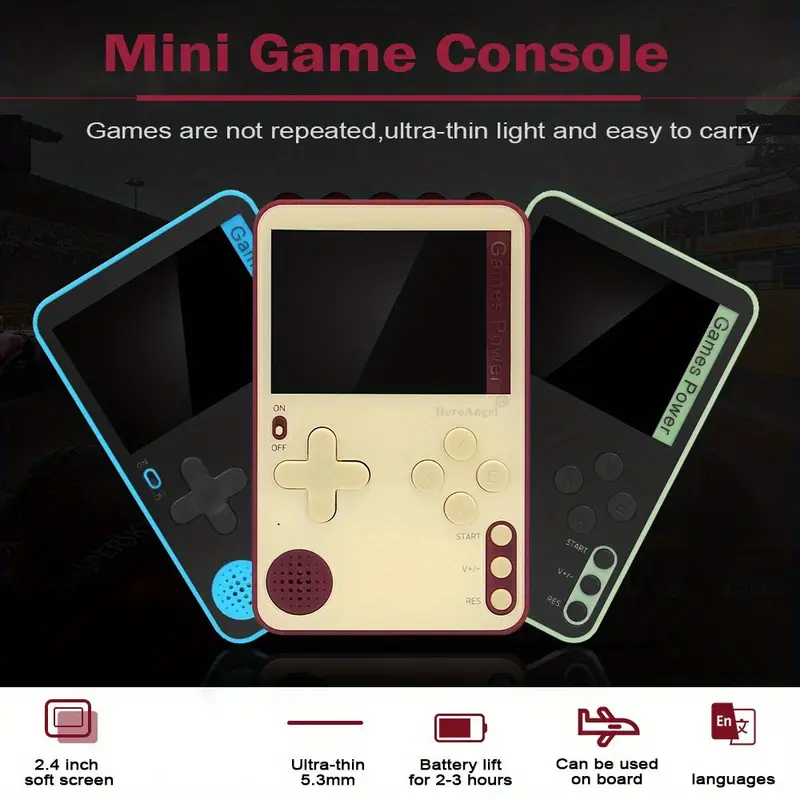 mini portable video game console game player classic games details 3