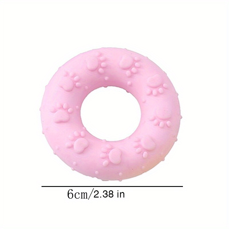 Rubber donut 2024 dog toy