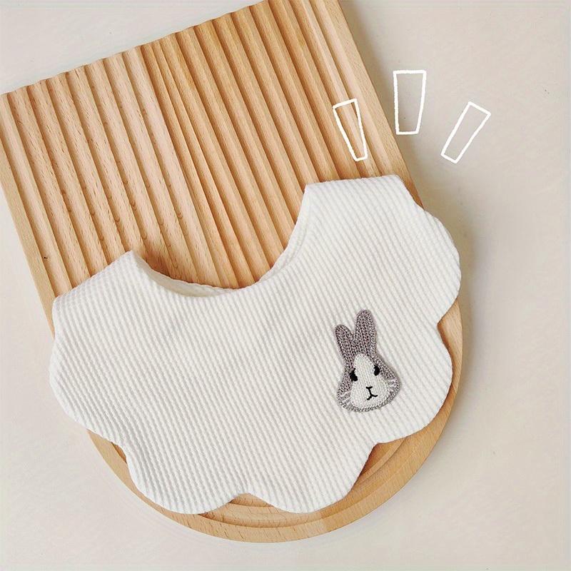 Rabbit Shape Cotton Baby Drool Bibs Soft & Absorbent Bibs For Boys Girls