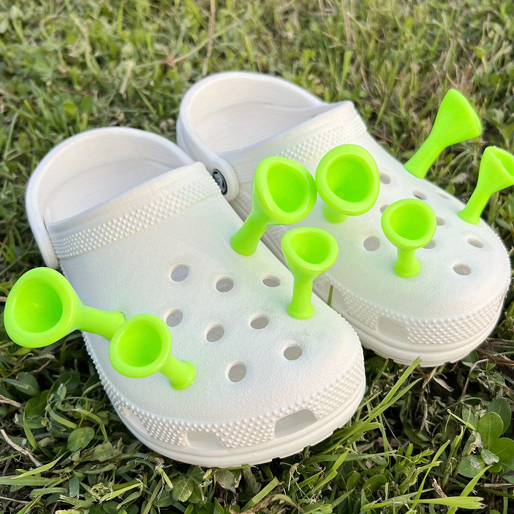 24Pcs Croc Spikes & 4xShrek Croc Ears, Shoe Decoration Accessories for Clog  Sandals,Ears Croc Shoe Decoration, DIY Shoe Charms f