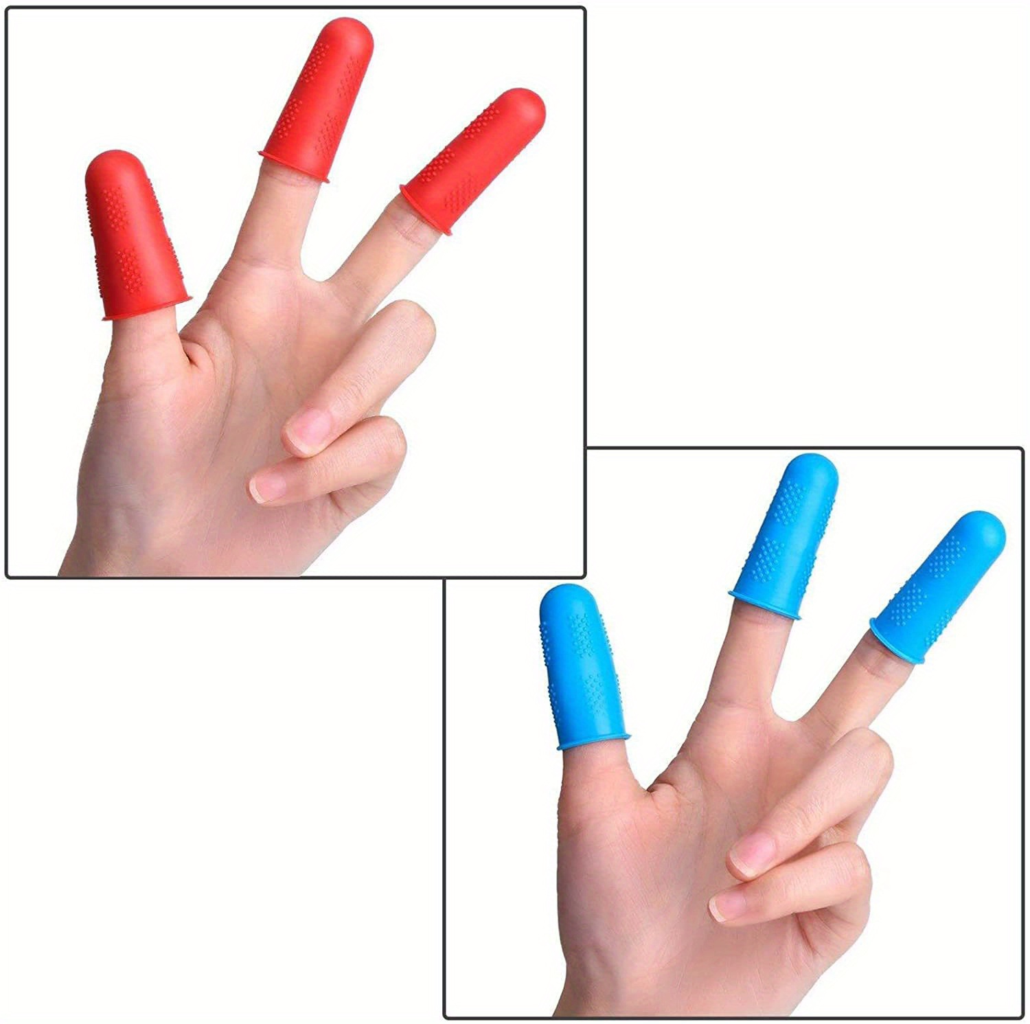 3pcs Silicone Finger Protectors, Finger Protectors, Finger