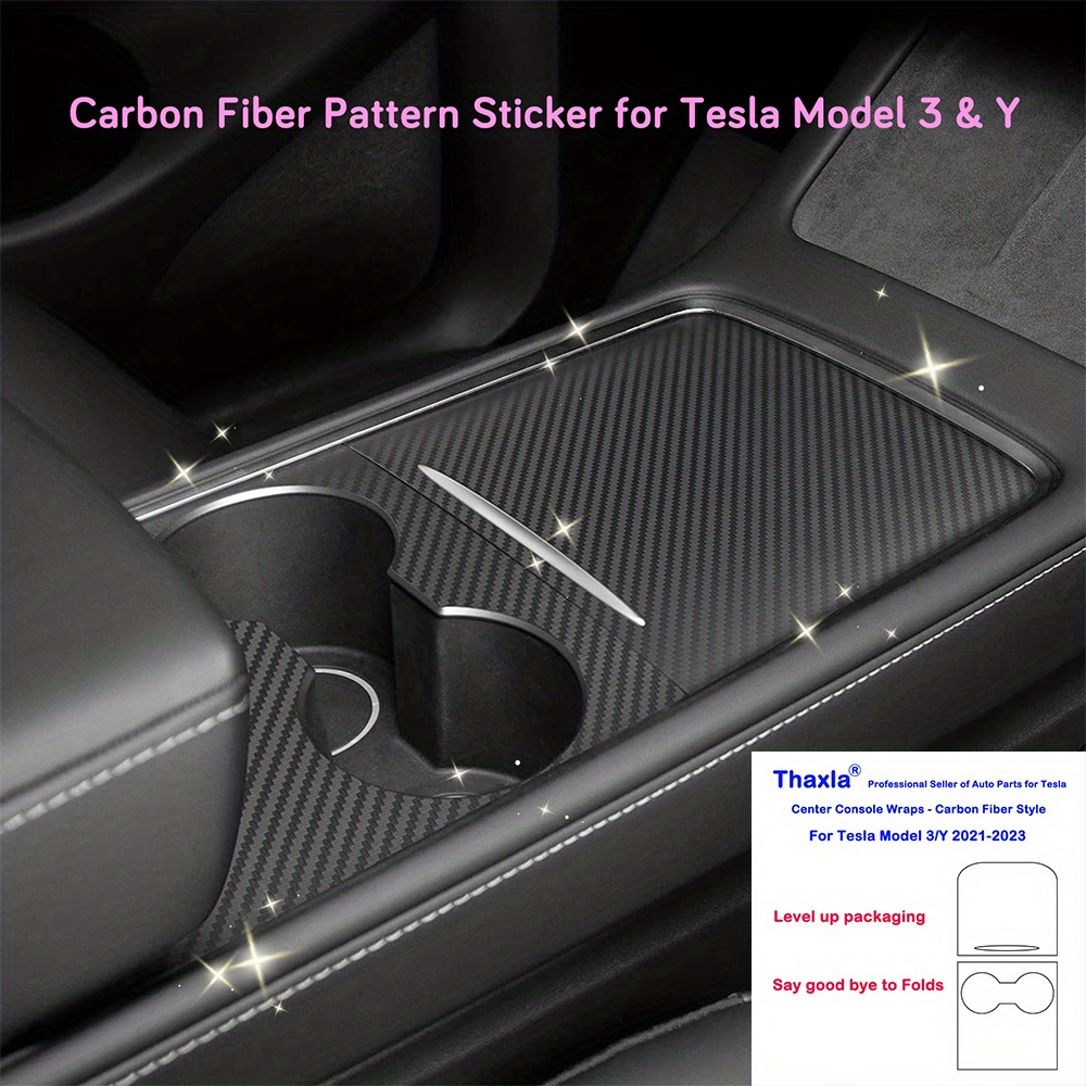 Wood Design Center Console Wrap for Tesla Model Y and 3 – Tesla Ausstatter