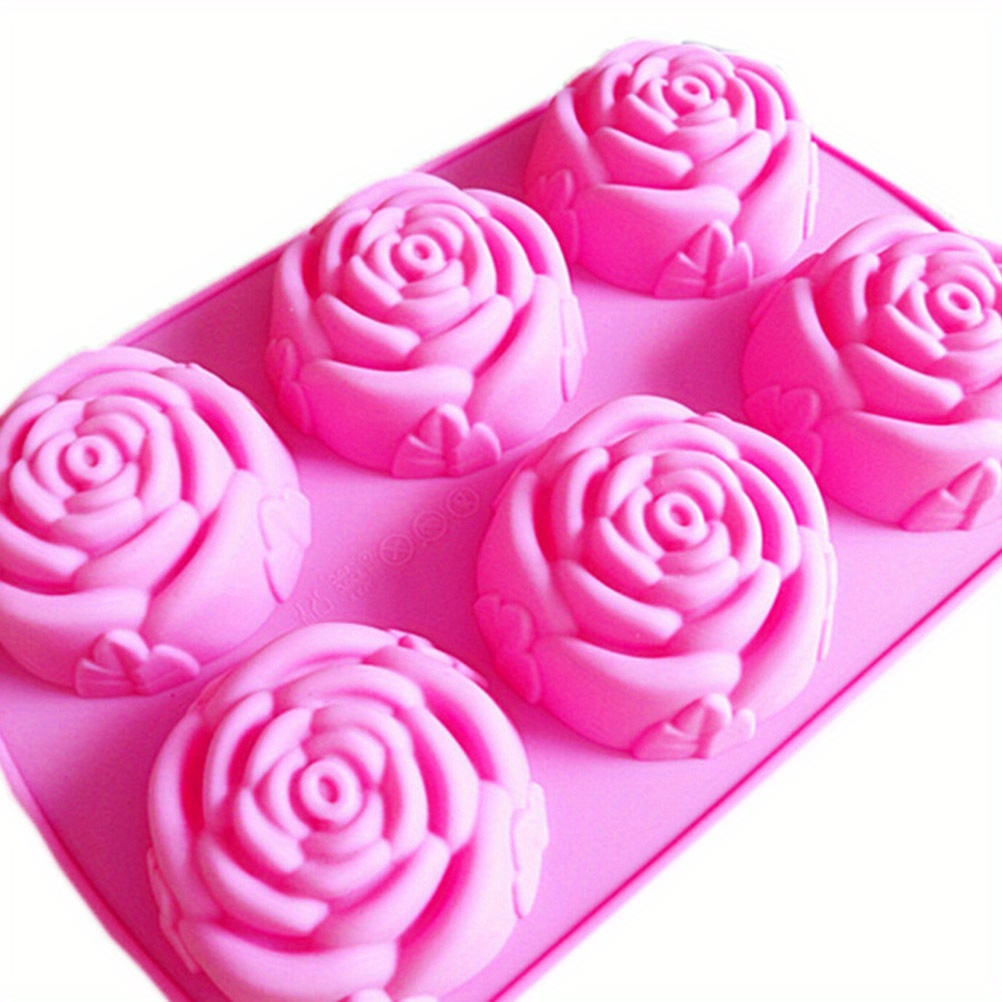 Chocolate Silicone Molds Candy Molds Rose Flower Shape - Temu