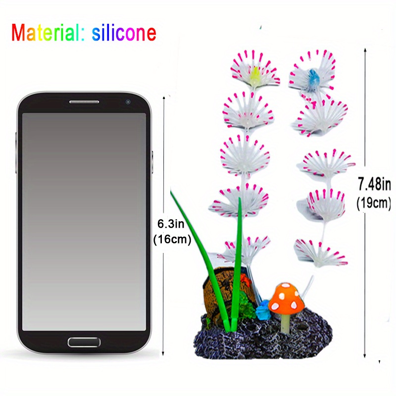 Glow Corals Piante Decorazione Acquario Silicone Fiori Morbidi Silicone  Decorazione Acquario - Temu Italy