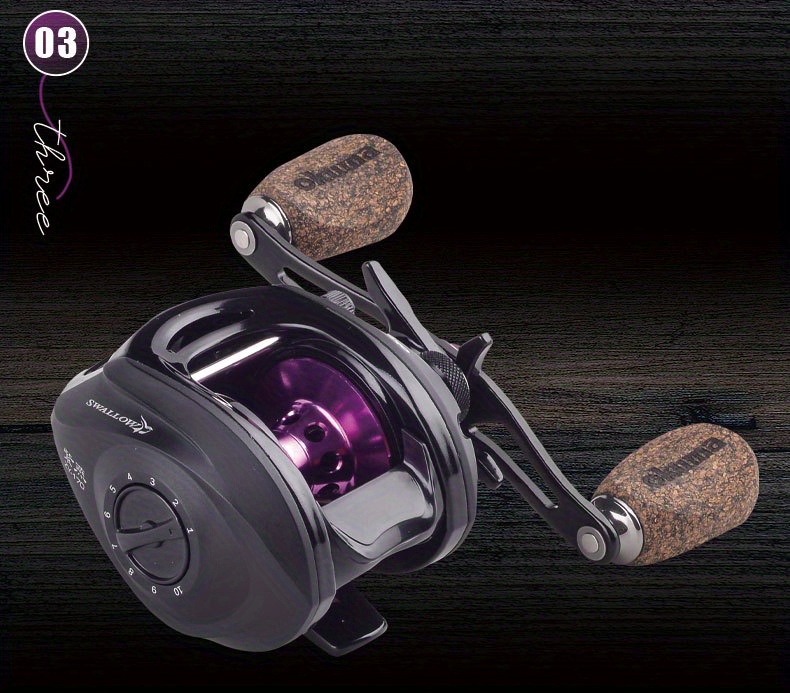 Fishing Reel Low Profile Baitcast Reel 9+1bb Casting - Temu