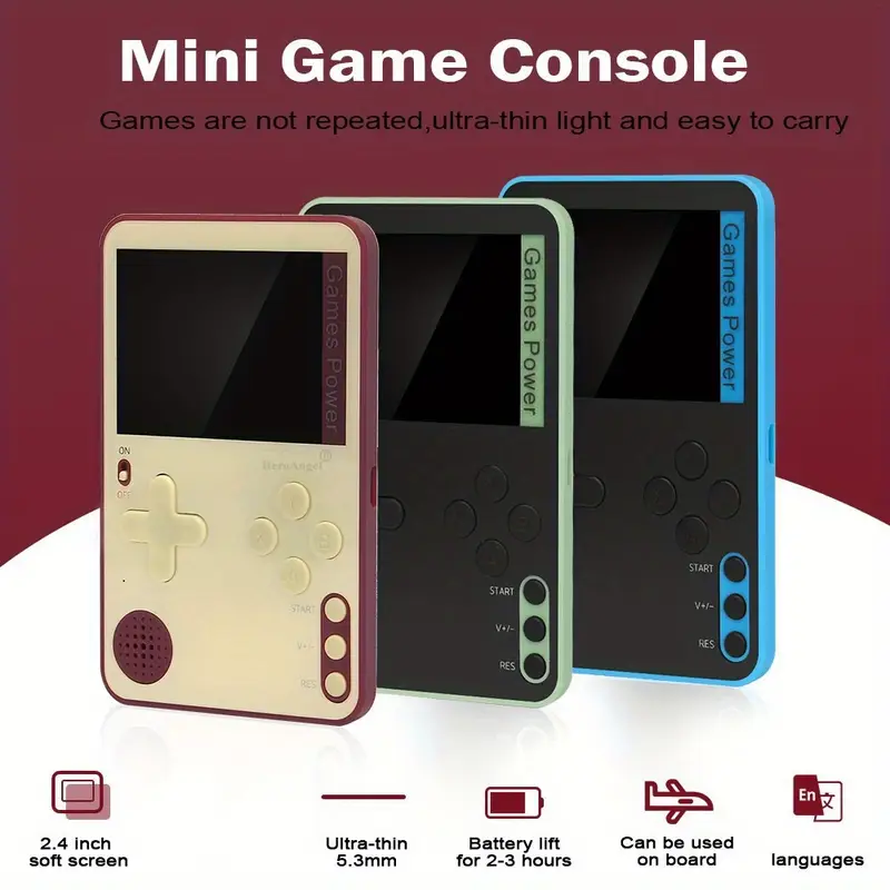 mini portable video game console game player classic games details 0