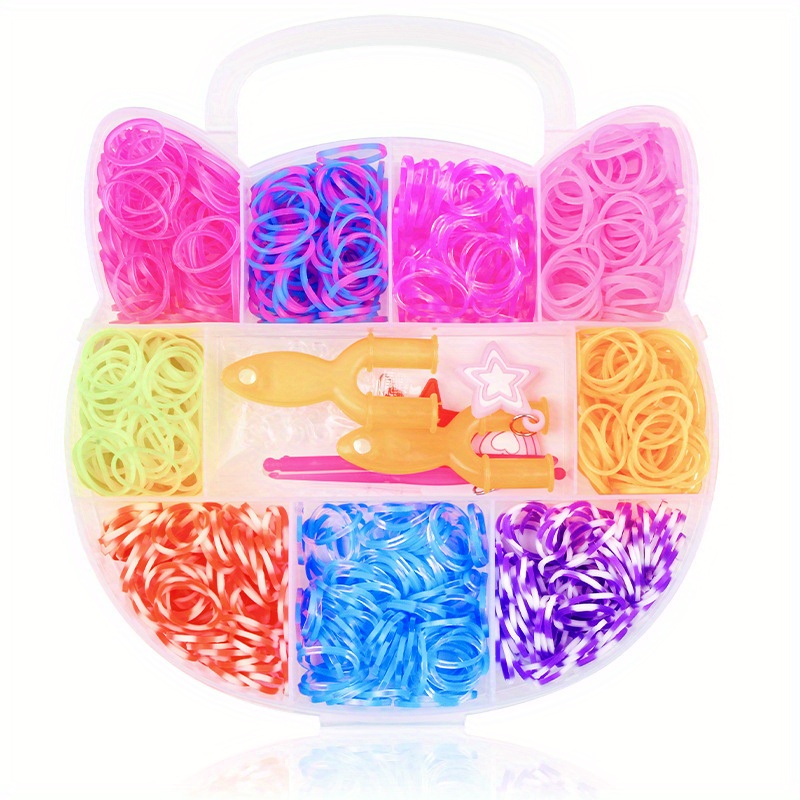 Colorful Rubber Band Set Diy Educational Toys Braided - Temu