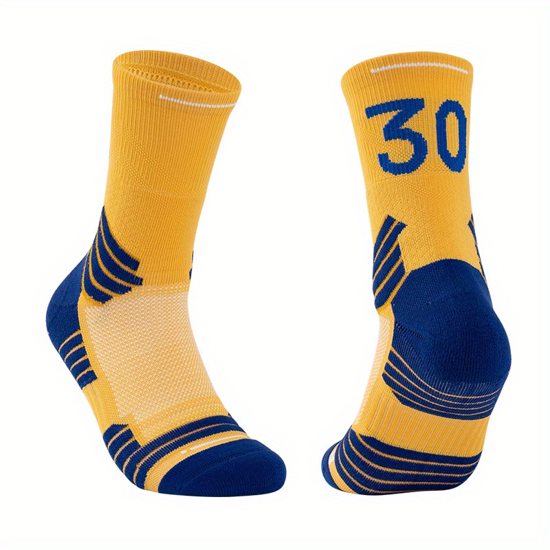 2 pares de calcetines de baloncesto para hombres y niños, equipo de  baloncesto con número de la suerte, calcetines de estrella para niños y  adultos