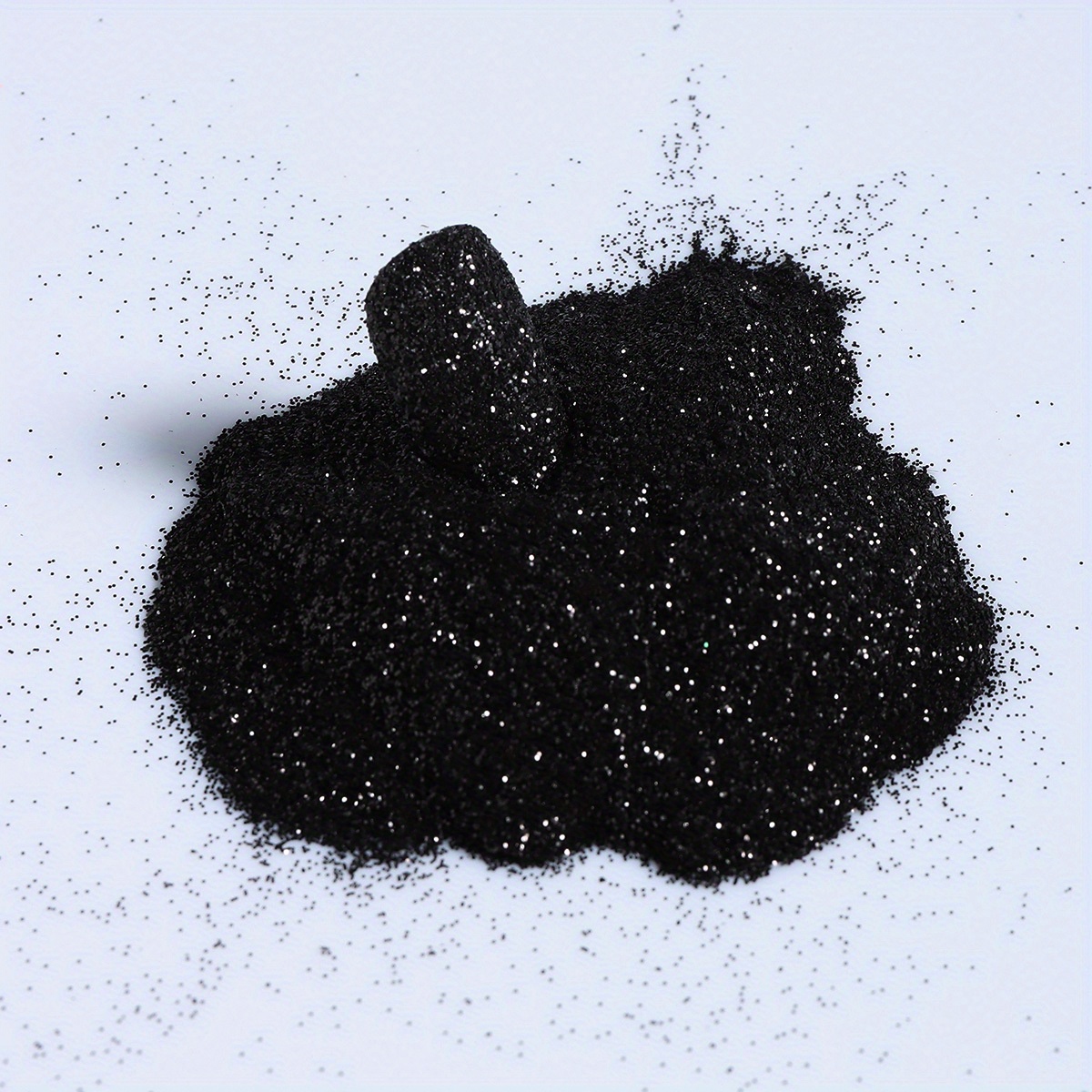 Purpurina negra para manualidades True Black | Purpurina negra brillante |  Polvo de decoración para accesorios de pasteles, manualidades de bricolaje