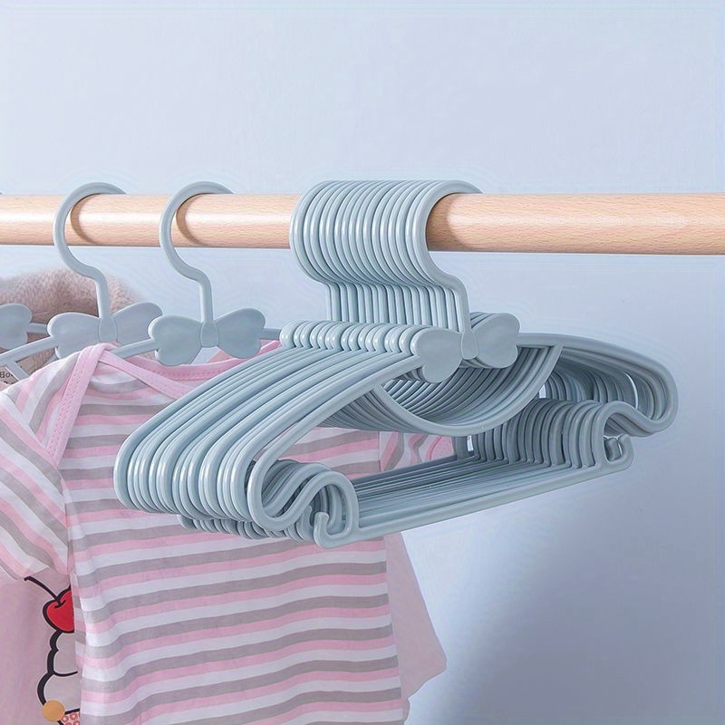 Baby Plastic Clothes Hangers No Trace Multifunctional - Temu