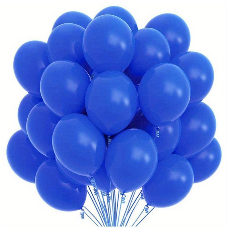 Globos De Cumpleaños Belug Color Azul 53 Piezas