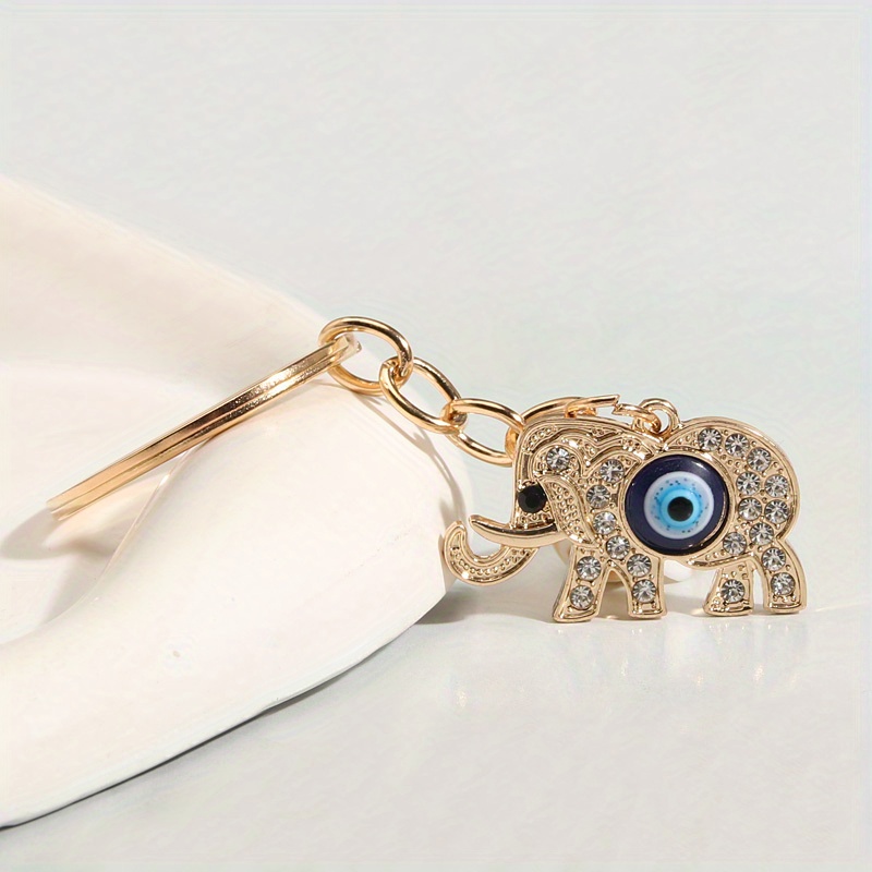 Customizable Demon's Eye Keychain Rhinestone Charm