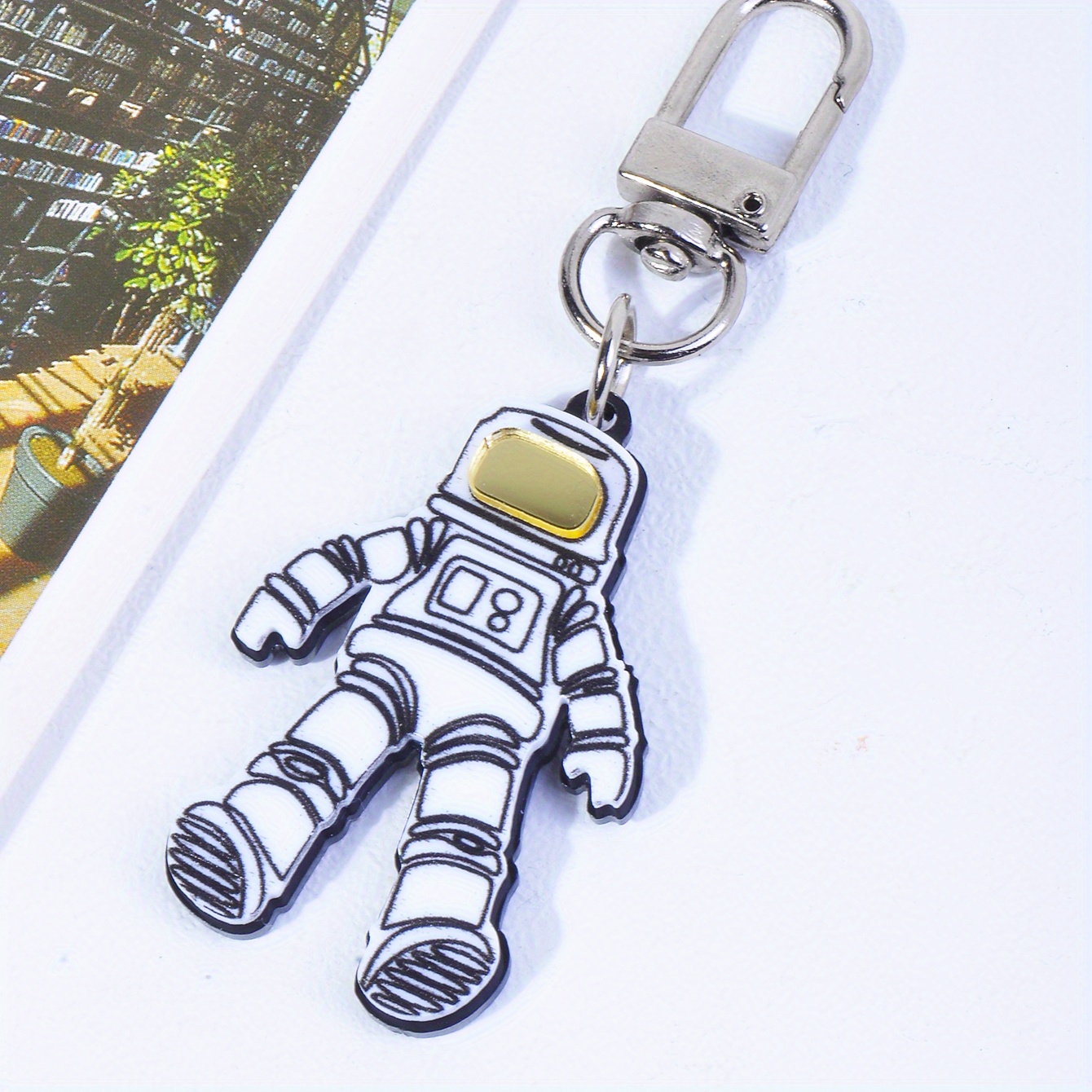 Louis Vuitton, Accessories, Cute Louis Vuitton Silver Astronaut Key Chain