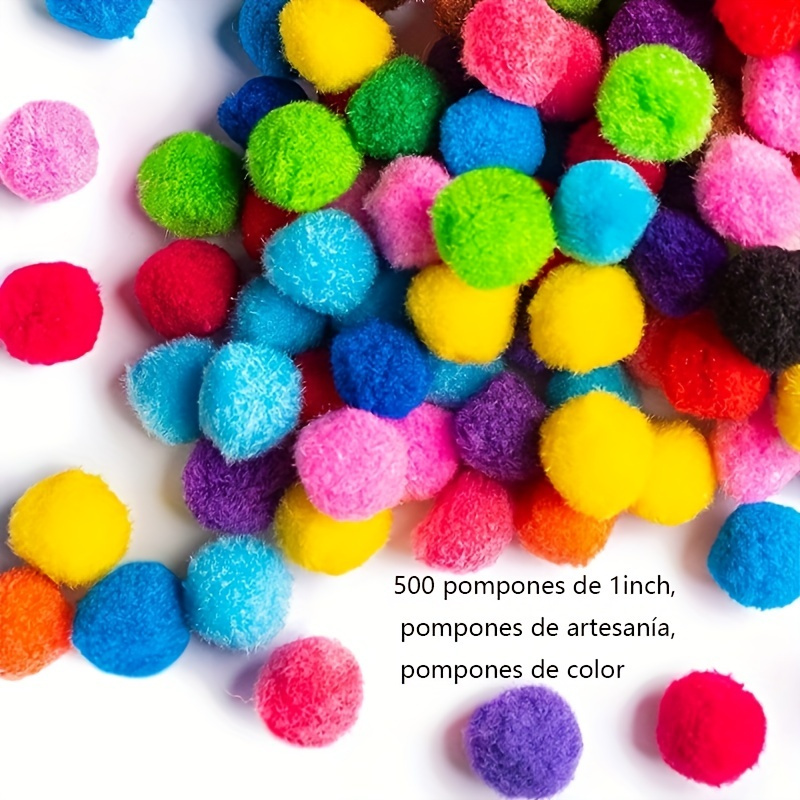 20pcs Craft Pom Poms Multicolor Bulk Pom Poms Arts And Crafts, Pompoms For  Crafts In Assorted Size- Soft And Fluffy Puff Balls,2.03cm Colors Pompoms