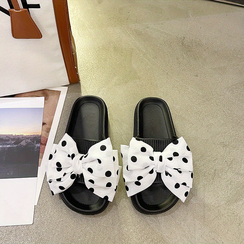 Black and white 2024 polka dot slippers