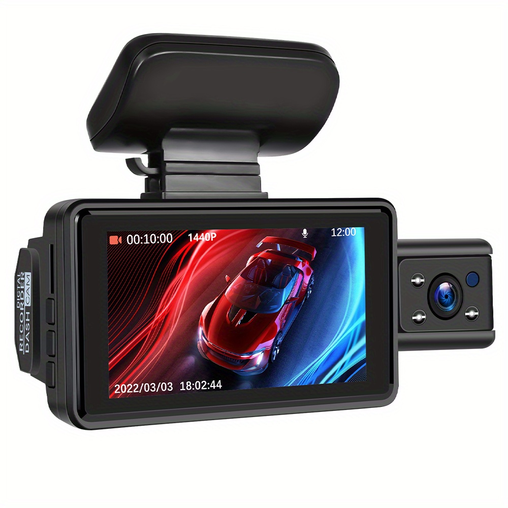 HD 1440P Car Video Recorders 3 Inch Dash Cam Black Box Car DVR