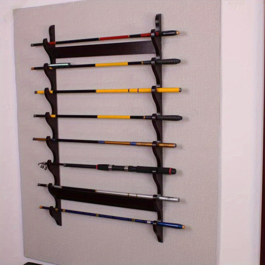 Wall mounted Fishing Rod Holder Conveniently Store And - Temu Japan