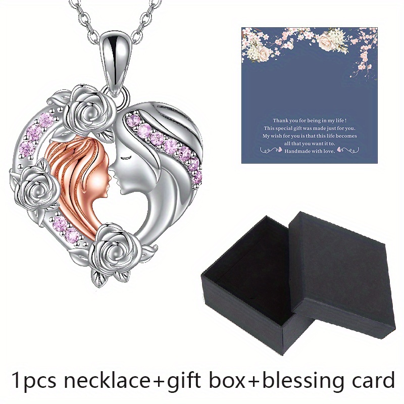 An Amazing Mother Gift Necklace and Card Flowers